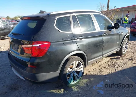 2013 BMW X3 xDrive35I из США, поврежденный, VIN 5UXWX7C52DL976631